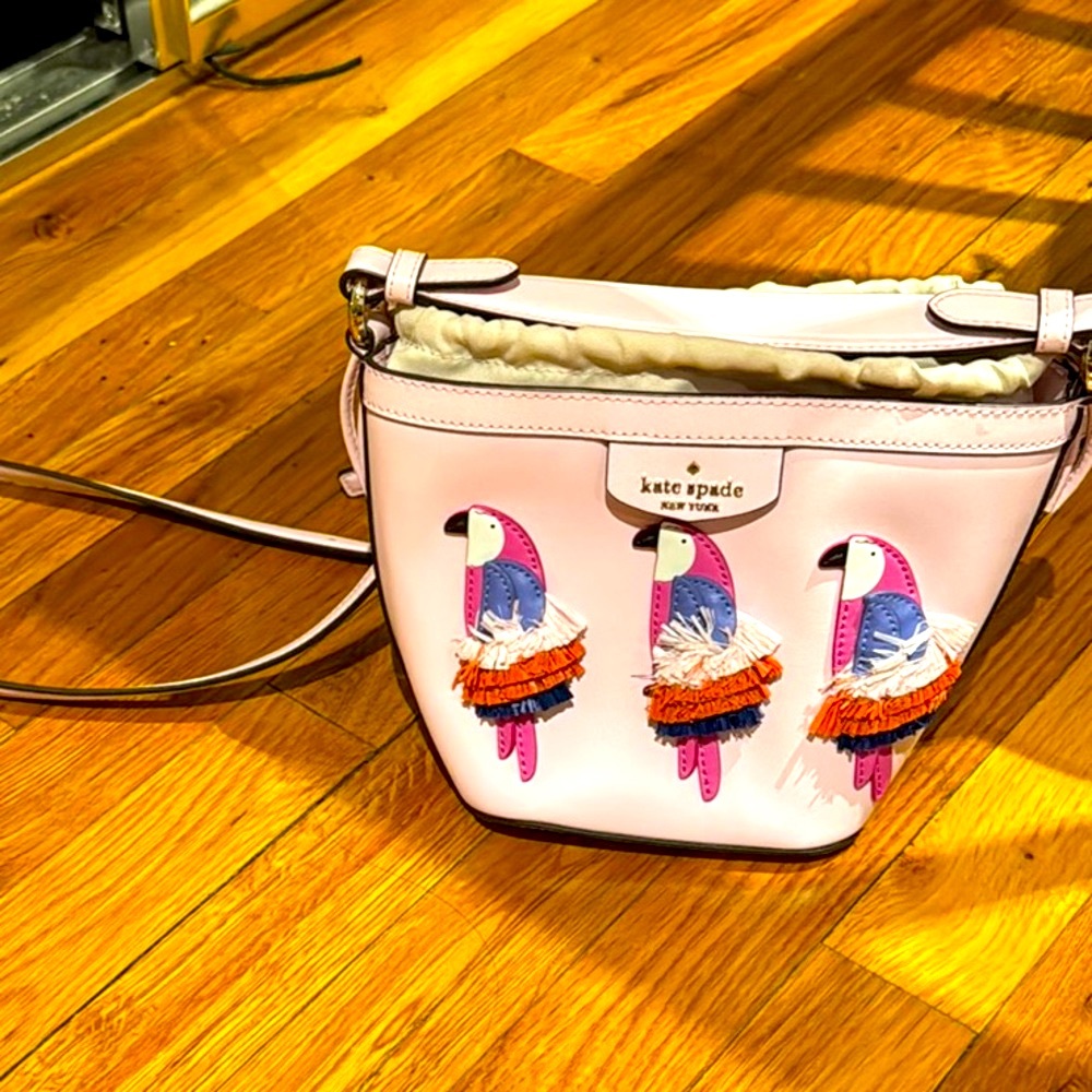 Kate Spade Pink Parrot Crossbody Bag